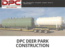 Tablet Screenshot of deerparkconstruction.com